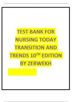 Nursing Today&colon; Transition and Trends &ndash; 10th Edition &ndash; Complete Nursing Test Bank with Answers and Rationales