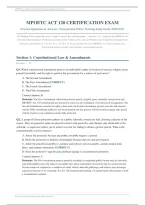 MPOETC Act 120 Certification Exam 2026&sol;2027 &vert; Practice Q&A Study Guide &vert; Pass Guaranteed&NewLine;&NewLine;