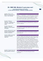 CMN 548- Module 2 quiz prep card&NewLine;Exam-Ready Questions and Answers&NewLine;LATEST UPDATE 2026&sol;2027 &vert; PREMIUM ACADEMIC EDITION