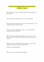 Fresenius Exams Questions and Answers 20262027 Already Passed Exam Question with 100 Correct Answers 2026