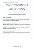WGU D338 AZ-104 Practice Exam&colon; 128 Questions & Rationales &lpar;PDF&rpar; &vert; 2026&ndash;2027 &vert; Western Governors University