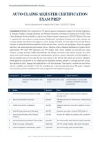 Auto Claims Adjuster Certification 2026&sol;2027 &vert; Practice Q&A Study Guide &vert; Pass Guaranteed&NewLine;&NewLine;