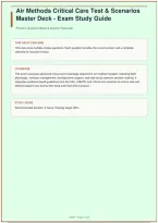 Air Methods Critical Care Test & Scenarios Master Deck &vert; Exam Study Guide &vert; 100 Questions &vert; 2026&sol;2027&NewLine;