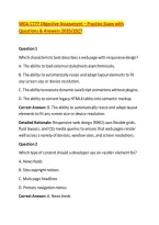 WGU C777 Objective Assessment &ndash; Practice Exam with &NewLine;Questions & Answers 2026&sol;2027 