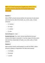 WGU C777 Web Development Applications OA V1 & V2 &vert; &NewLine;Complete Practice Questions & Detailed Explanations &NewLine;2026&sol;2027 