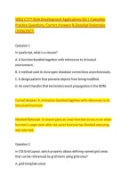 WGU C777 Web Development Applications OA &vert; Complete &NewLine;Practice Questions&comma; Correct Answers & Detailed Rationales &NewLine;&lpar;2026&sol;2027&rpar; 