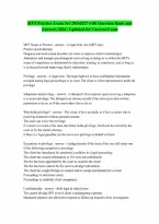 MFT Practice Set Exam Bank Questions 2026 Answers 20262027 RATED A