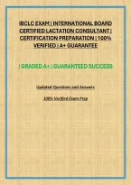 Ibclc Exam  &vert; International Board Certified Lactation Consultant &vert; Certification Preparation &vert; 100&percnt; Verified &vert; A&plus; Guarantee
