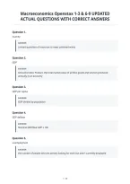 Macroeconomics Openstax 1-3 & 6-9 Updated&NewLine;Actual Questions With Correct Answers