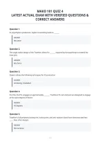 Mako 101 Quiz 4&NewLine;Latest Actual Exam With Verified Questions &&NewLine;Correct Answers