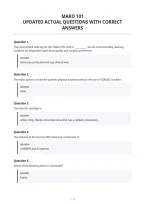 Mako 101&NewLine;Updated Actual Questions With Correct&NewLine;Answers