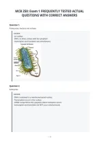 Mcb 250&colon; Exam 1 Frequently Tested Actual&NewLine;Questions With Correct Answers
