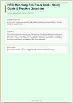 HESI Med-Surg Exit Exam Bank &vert; Study Guide & Practice Questions &vert; University of Pennsylvania &vert; 147 Questions &vert; 2026&sol;2027&NewLine;
