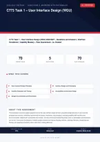 WGU C773 User Interface Design Task 1 Interface Excellence 2026&sol;2027 &ndash; Questions and Answers &vert; Complete Verified Answers &vert; Detailed Rationales &ndash; Pass Guaranteed &ndash; A&plus; Graded