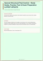 General Structural Pest Control &vert; Study Guide&comma; Practice Test & Exam Preparation &vert; Latest Update &vert; 150 Questions &vert; 2026&sol;2027&NewLine;