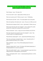 Biology Life on Earth with Physiology Audesirk 2014 Verified Latest Update
