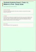 Orofacial Anatomy Exam 2&comma; Tests 1-2&comma; Midterm & Final &vert; Study Guide &vert; Not Specified &vert; 150 Questions &vert; 2026&sol;2027&NewLine;