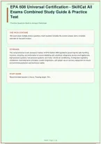 EPA 608 Universal Certification &vert; SkillCat All Exams Combined &vert; Study Guide & Practice Test &vert; 150 Questions &vert; 2026&sol;2027&NewLine;