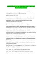 Campbell Biology 9th AP School Reece 2012 Latest UPDATE 100 CORRECT ANSWERS