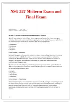 NSG 527 Midterm Exam and&NewLine;Final Exam