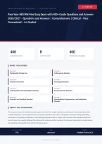 HESI RN Med Surg Exam Guide 400&plus; Questions 2026&sol;2027 &ndash; Questions and Answers &vert; 100&percnt; Verified &vert; Complete Verified Answers &ndash; Pass Guaranteed &ndash; A&plus; Graded