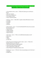 Stevenss Clinical Immunology A Laboratory Perspective Miller 2026 QUESTIONS AND ANSWERS RATED A LATEST UPDATE 2026