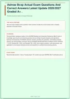 ASHRAE BCxP Actual Exam Questions And Correct Answers Latest Update Graded A&plus; &vert; Georgia Institute of Technology &vert; 150 Questions &vert; 2026&sol;2027&NewLine;