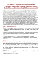 Abp Pediatric Cardiology Certification Examination Full Length Practice Exam Questions And Correct Answers &lpar;Verified Answers&rpar; Plus Rationales&vert; Instant Download Pdf