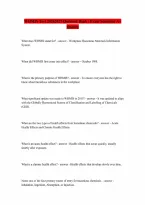 WHMIS Test Questions and Answers 20262027 Correct Answers 20262027 RATED A