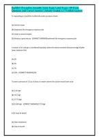 Backflow Prevention Assembly Tester Exam Latest Exam &vert; 100 Exam Questions And Correct Answers &vert; Already Graded A&plus; &vert; Verified Answers&NewLine;