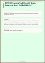 BMTCN Chapters Test Bank All Exams &vert; Questions Study Guide &vert; Fred Hutchinson Cancer Center &vert; 149 Questions &vert; 2026-2027&NewLine;