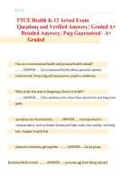 FTCE Health K&ndash;12 Exam Prep 2026&sol;2027 &vert; Practice Questions and Detailed Answers