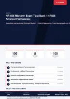 NR 565 Advanced Pharmacology Midterm Exam 2026&sol;2027 &ndash; Questions and Answers &vert; 100&percnt; Verified &vert; Complete Verified Answers &ndash; Pass Guaranteed &ndash; A&plus; Graded