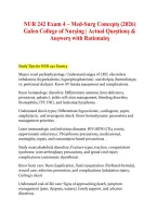 NUR 242 Med-Surg Concepts Exam Prep Bundle &vert; Exams 1&ndash;4 &vert;
