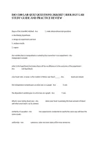 Bio 1500 Lab Quiz Questions 2026&sol;2027 &vert; Biology Lab Study Guide And Practice Review