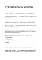 Bio 1500 Lab Final Exam Study Guide 2026&sol;2027 &vert; Biology Lab Review And Practice Questions