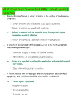 NR 511 Final Exam 2026 &vert; Differential Diagnosis and Primary Care Practice Questions & Answers