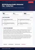 NR 509 Shadow Health Abdominal Pain Esther Park 2026&sol;2027 &ndash; Questions and Answers &vert; Complete Verified Answers &vert; Detailed Rationales &ndash; Pass Guaranteed &ndash; A&plus; Graded