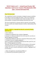 NICET Soils Level I Exam Study Guide 2026 &vert; Practice Questions&comma; Detailed Answer Explanations & Soil Testing Certification Preparation