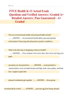 FTCE Health K&ndash;12 Exam Study Guide 2026&sol;2027 &vert; Comprehensive Practice Questions&comma; Detailed Answers & Rationales &vert; Florida Teacher Certification Preparation