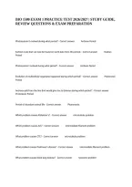 Bio 1500 Exam 1 Practice Test 2026&sol;2027 &vert; Study Guide&comma; Review Questions & Exam Preparation