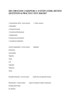 Bio 1500 Exam 1 Chapters 1&ndash;4 Study Guide&comma; Review Questions & Practice Test 2026&sol;2027