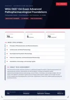 WGU D027 Advanced Pathopharmacological Foundations OA Exam 2026&sol;2027 &ndash; Questions and Answers &vert; 100&percnt; Verified &vert; Detailed Rationales &ndash; Pass Guaranteed &ndash; A&plus; Graded 