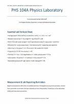 PHS 104A Physics Laboratory Comprehensive Review&colon; 110 Practice Questions &lpar;PDF&rpar; &vert; 2026&ndash;2027