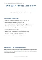 PHS 104A Physics Laboratory Comprehensive Review&colon; 110 Practice Questions &lpar;PDF&rpar; &vert; 2026&ndash;2027