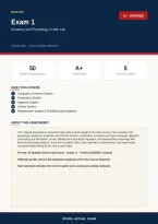 BIOS 255 Anatomy and Physiology III with Lab Exam 1 2026&sol;2027 &ndash; Questions and Answers &vert; 100&percnt; Verified &vert; Detailed Rationales &ndash; Pass Guaranteed &ndash; A&plus; Graded