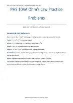 PHS 104A Ohm's Law Practice Problems&colon; 110 Questions & Worked Solutions &lpar;PDF&rpar; &vert; 2026&ndash;2027