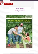 TESTBANK - Your health today&colon; Choices in a changing society 8th edition by Teague Michael    