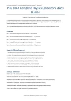 PHS 104A Physics Laboratory Complete Study Package&colon; Practice Exams & Worked Solutions &lpar;PDF&rpar; &vert; 2026&ndash;2027