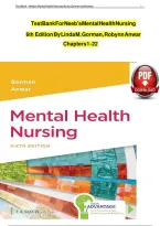 Test Bank for Neeb&rsquo;s Mental Health Nursing 6th Edition by Linda M&period; Gorman and Robynn F&period; Anwar &vert; 2026 Updated Study Guide&comma; Practice Questions and Answers